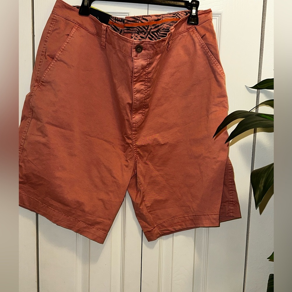 Margaritaville Men's Rust Flat Front Shorts
